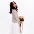 bridal stole szal ciemny beż.jpg