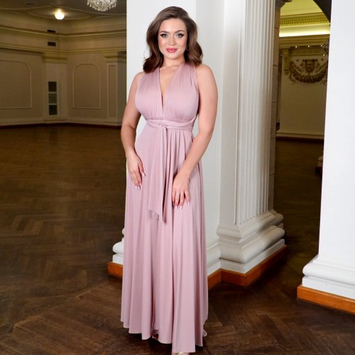 sukienka wiskozowa długa z rozcięciem na bal sylwestra na studniówkę.jpeg