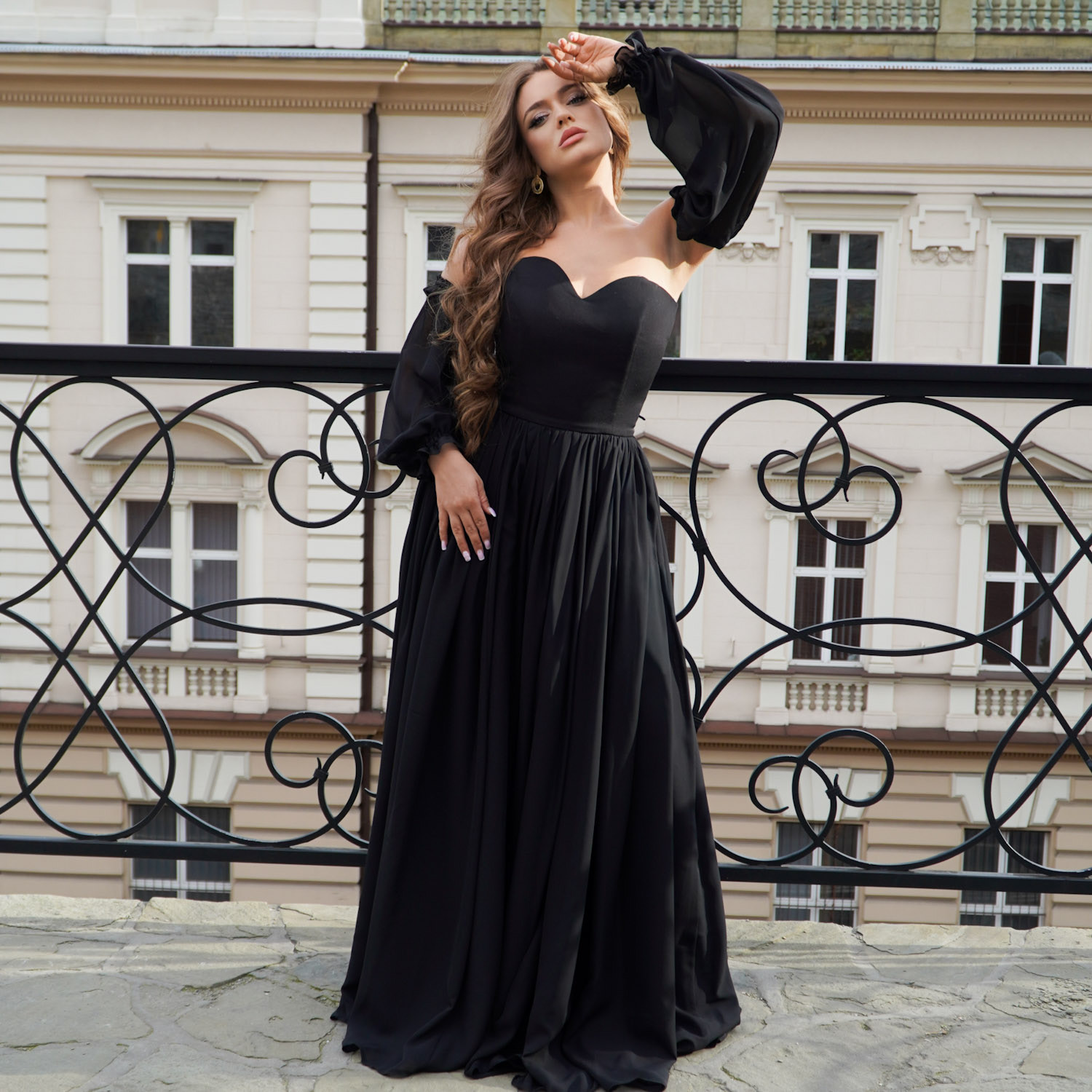 Suknia satynowa bridalstole pudrowy róż